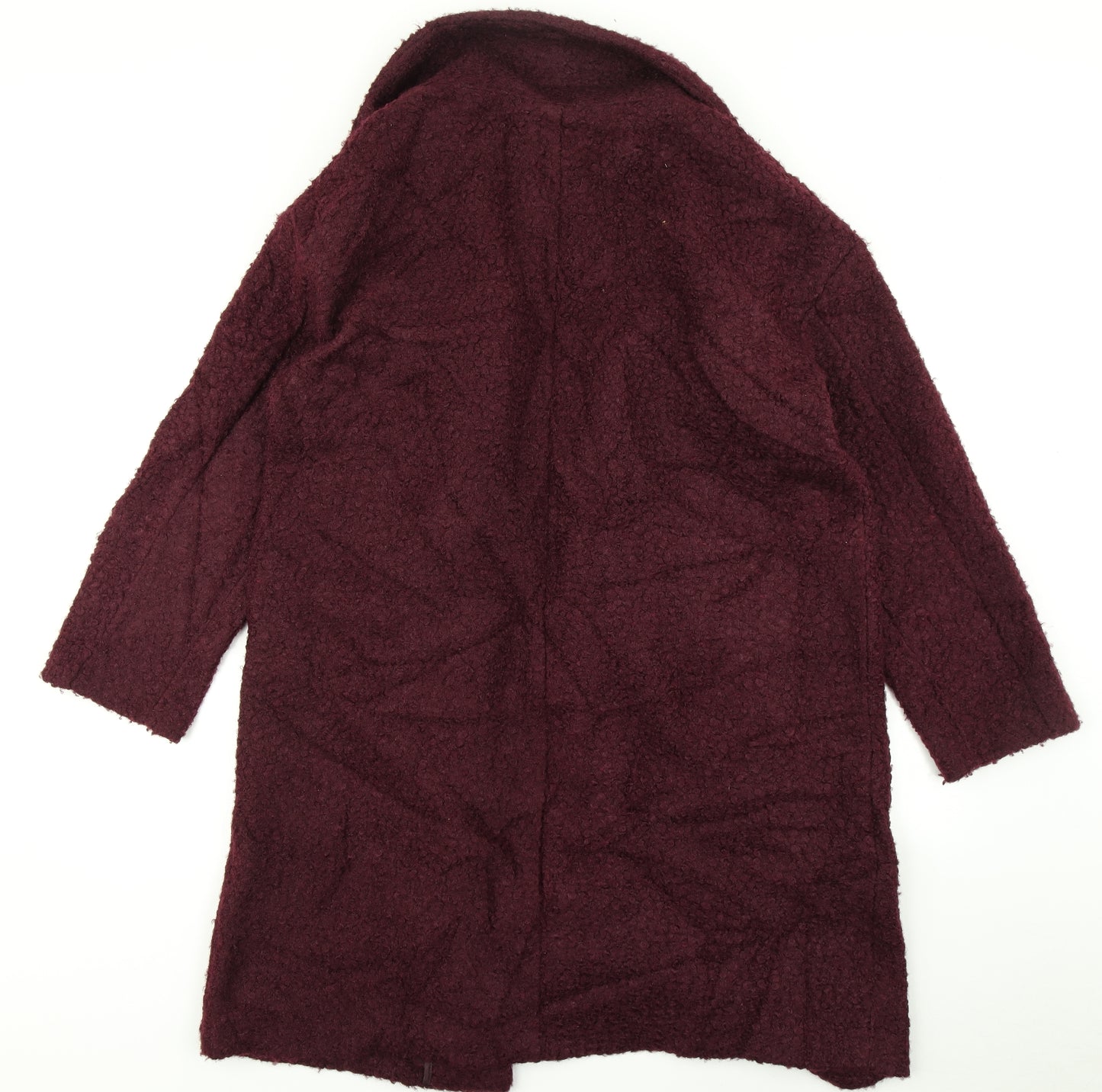 Principles Womens Purple  Fleece Overcoat Coat Size 16  - Teddy Coat