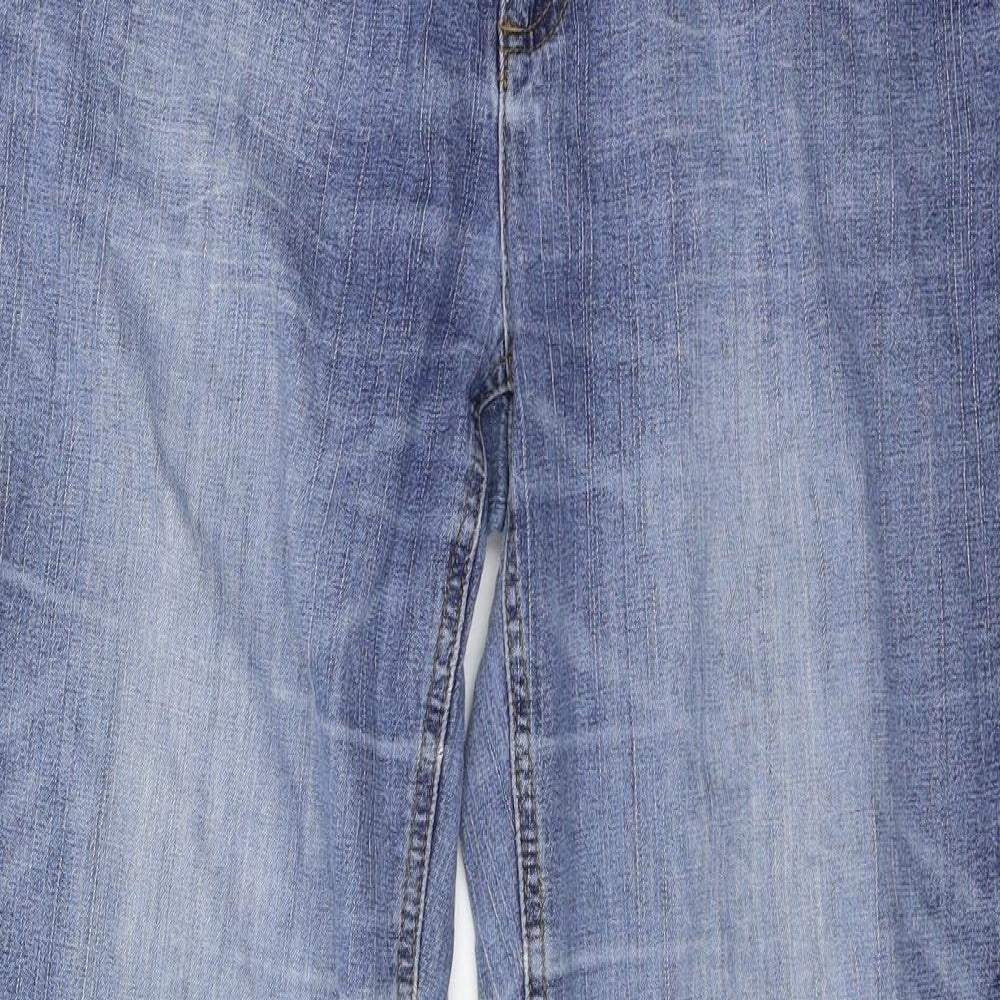 John Bane Womens Blue  Denim Straight Jeans Size 14 L29 in