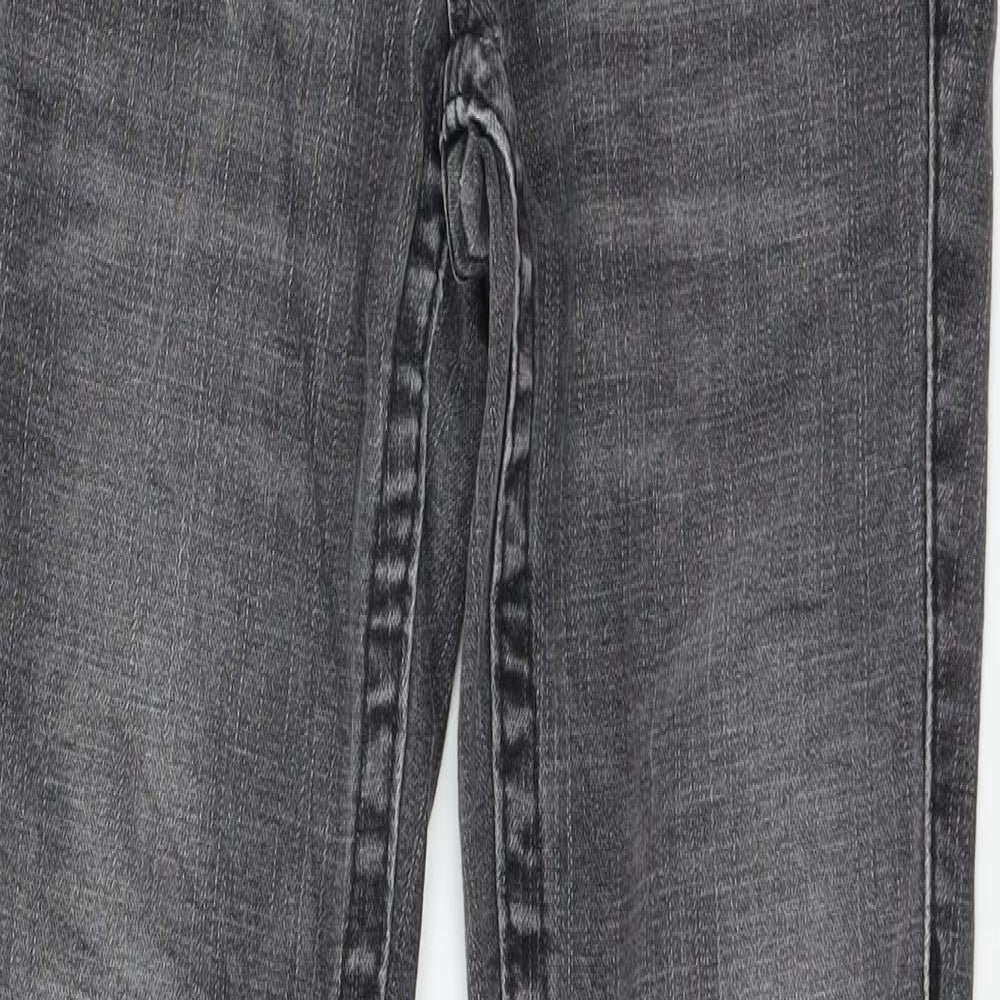 True Religion Womens Grey  Denim Straight Jeans Size 25 in L32 in