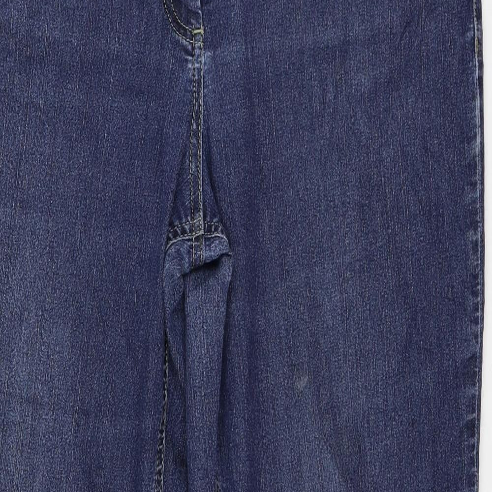 LauRie Womens Blue  Denim Straight Jeans Size 14 L30 in