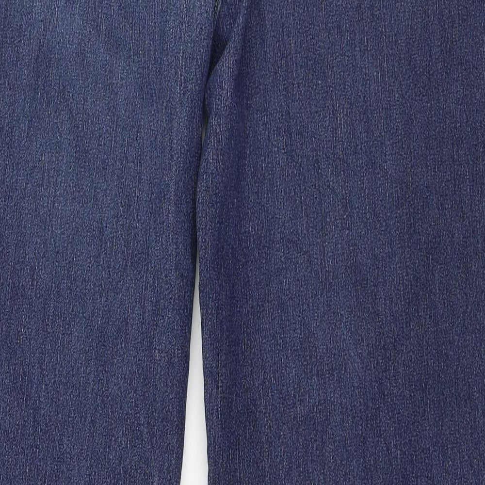 LauRie Womens Blue  Denim Straight Jeans Size 14 L30 in