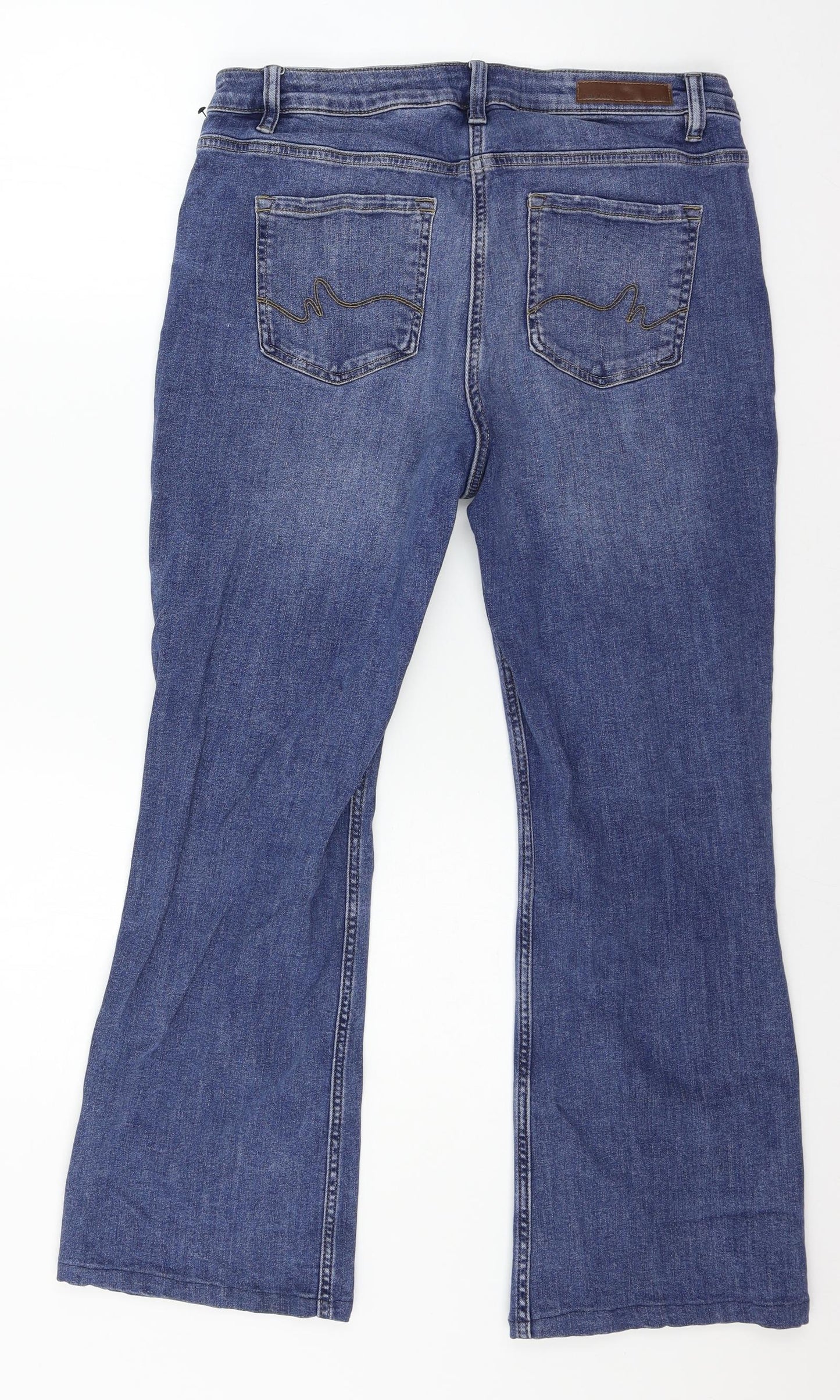 NEXT Womens Blue  Denim Straight Jeans Size 16 L25 in