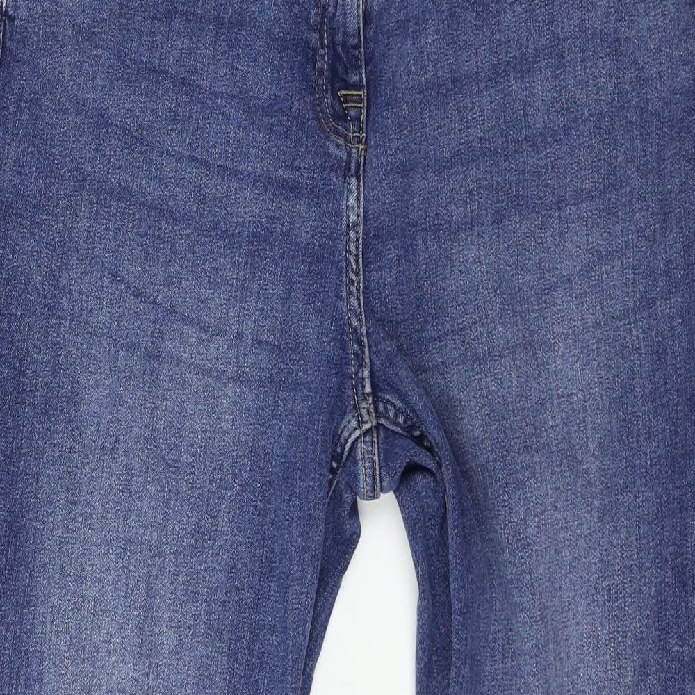 NEXT Womens Blue  Denim Straight Jeans Size 16 L25 in
