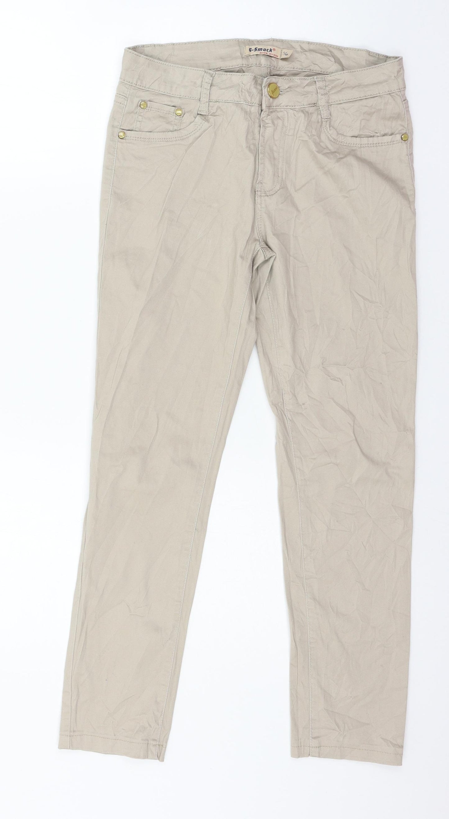 G-Smack Womens Brown   Trousers  Size 12 L25 in