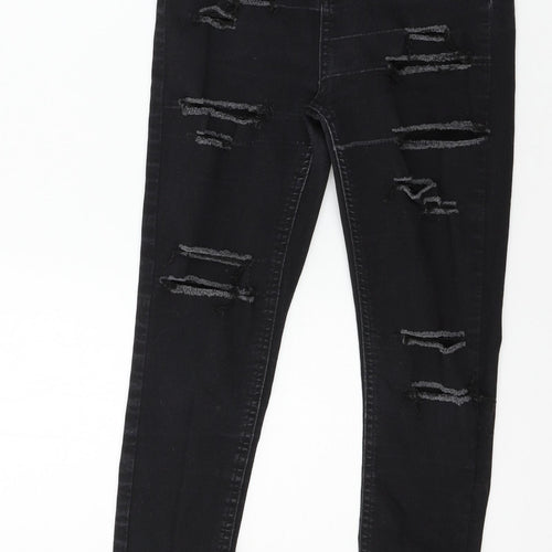 Very Womens Black  Denim Skinny Jeans Size 6 L25 in