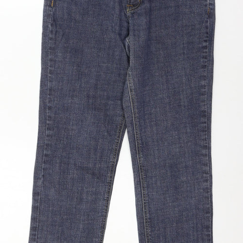 House of Denim Womens Blue  Denim Straight Jeans Size 14 L28 in