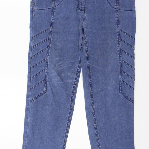 Bx Womens Blue  Denim Straight Jeans Size 12 L26 in