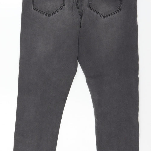 Dorothy Perkins Womens Grey  Denim Skinny Jeans Size 14 L27 in