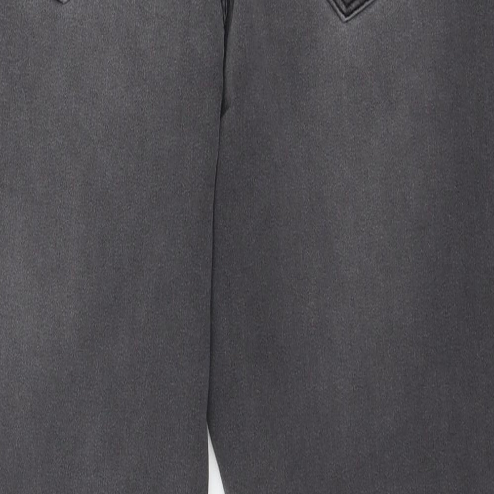 Dorothy Perkins Womens Grey  Denim Skinny Jeans Size 14 L27 in