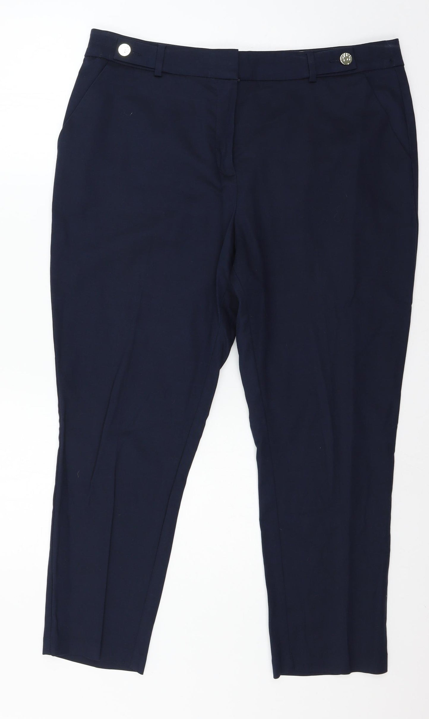 F&F Womens Blue   Trousers  Size 18 L25 in