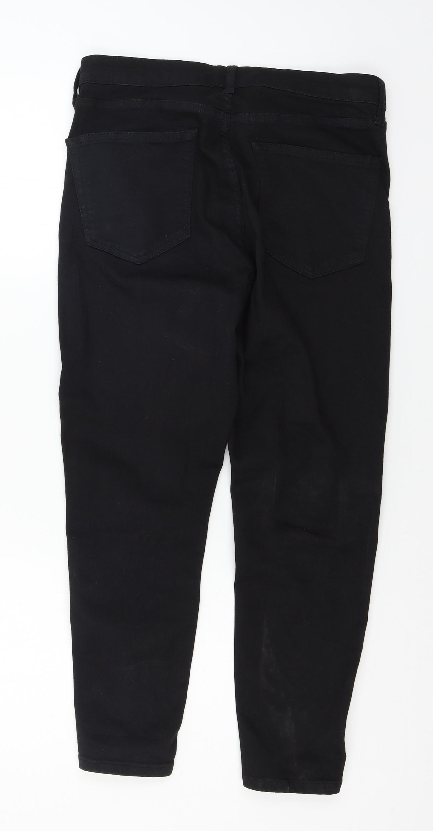 TU Womens Black  Denim Cropped Jeans Size 34 in L28 in