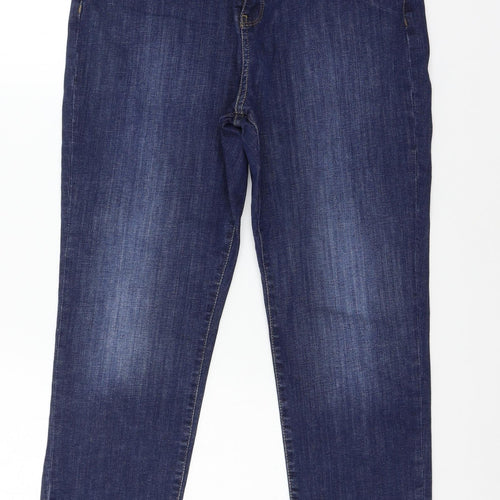 Per Una Womens Blue  Denim Skinny Jeans Size 30 in L23 in