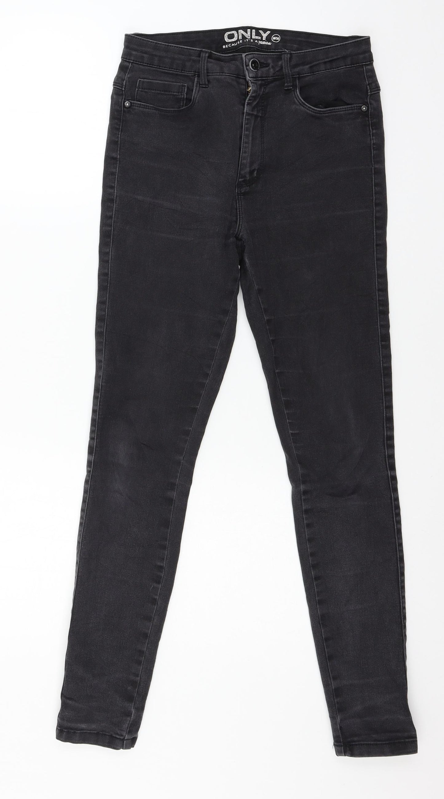 Only Womens Grey  Denim Skinny Jeans Size 30 in L27 in