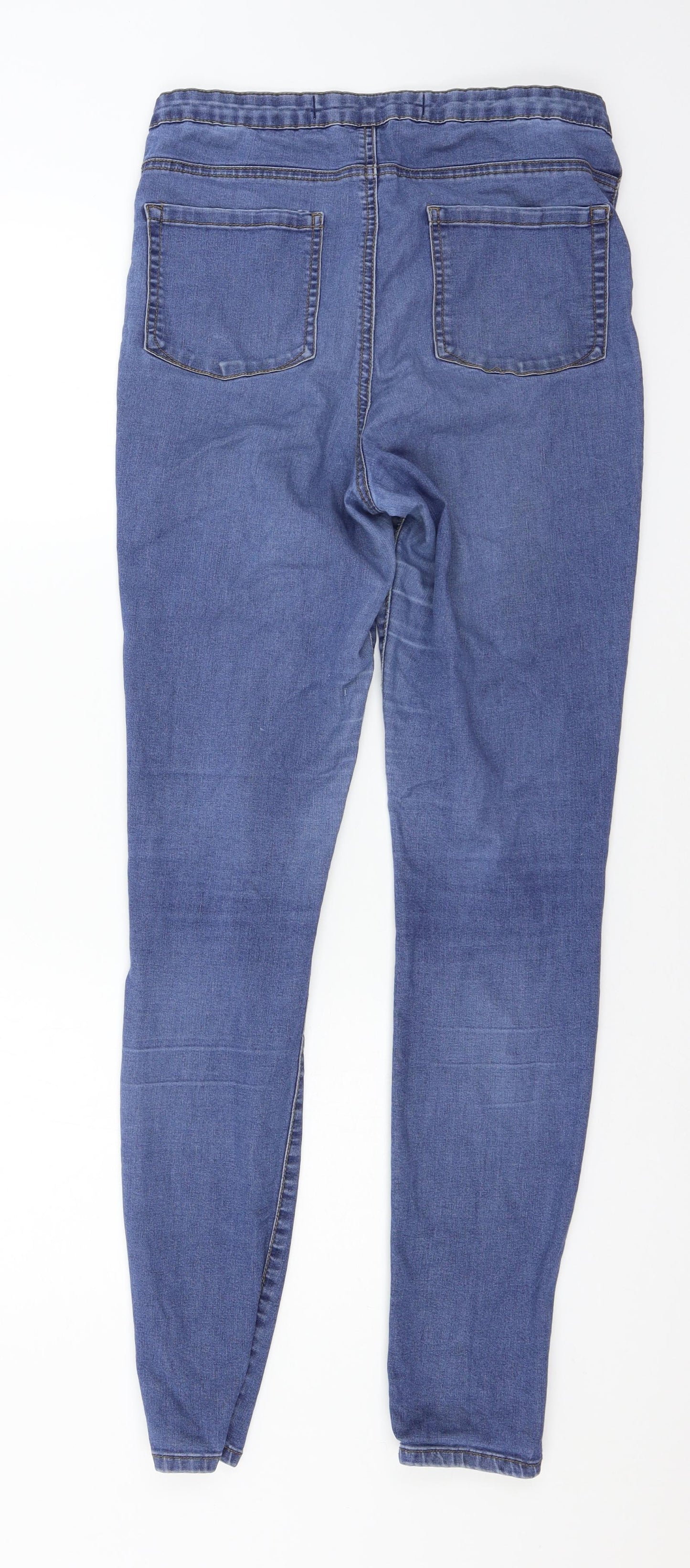 Denim & Co. Womens Blue  Denim Skinny Jeans Size 14 L30 in