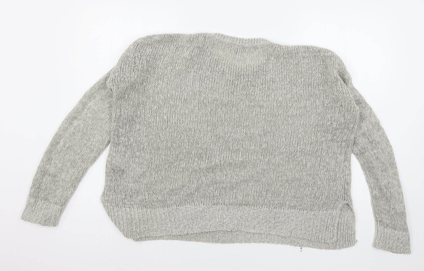 New Look Womens Grey  Knit Pullover Jumper Size M