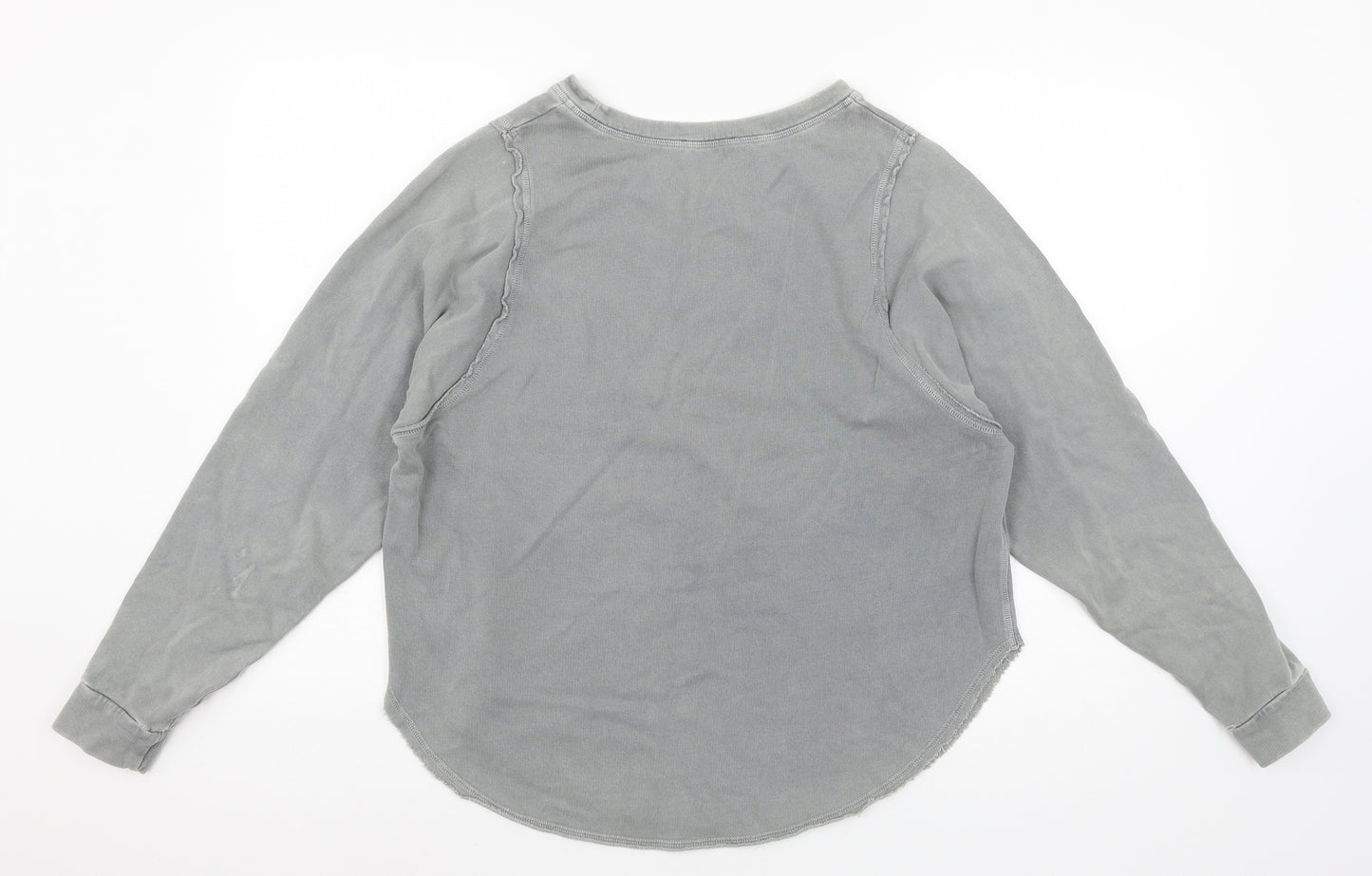 Zara Womens Grey Batik Jersey Pullover Sweatshirt Size S