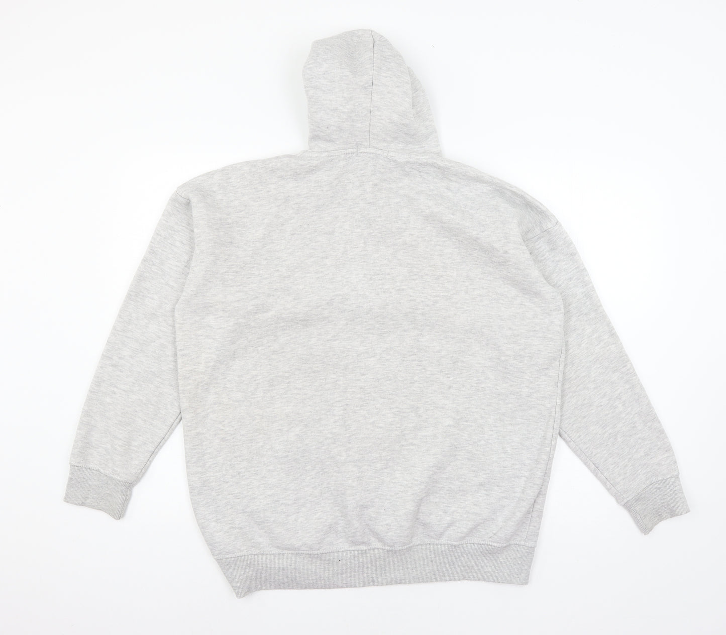 Boohoo Mens Grey  Jersey Full Zip Hoodie Size S