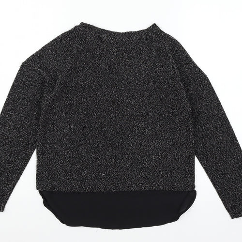 Young Dimension Girls Black  Knit Pullover Jumper Size 11-12 Years