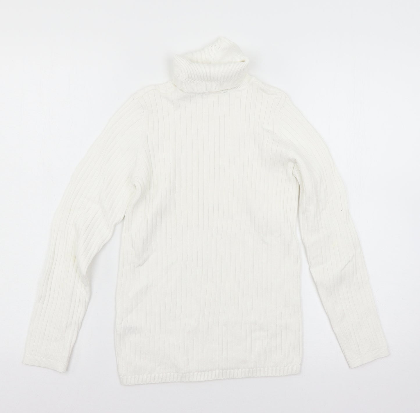 George Girls White  Knit Pullover Jumper Size 12-13 Years