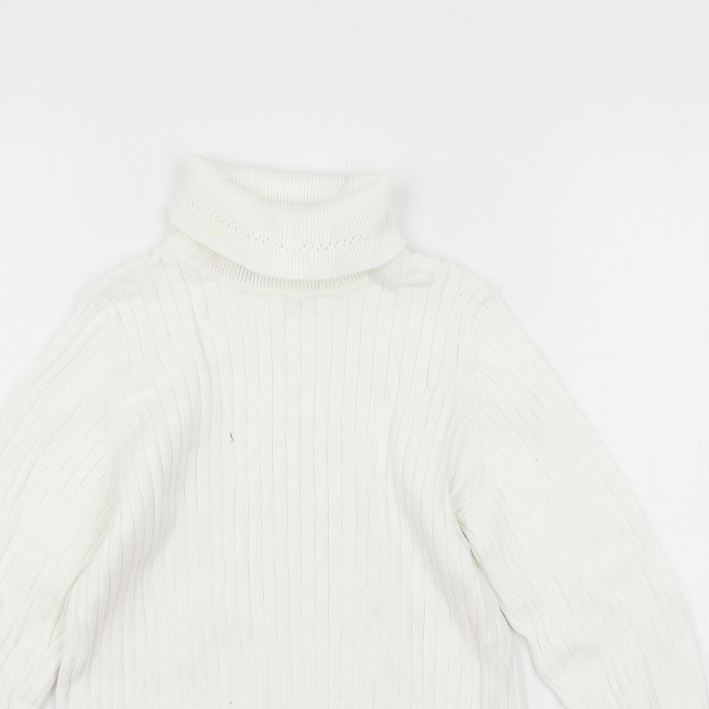 George Girls White  Knit Pullover Jumper Size 12-13 Years