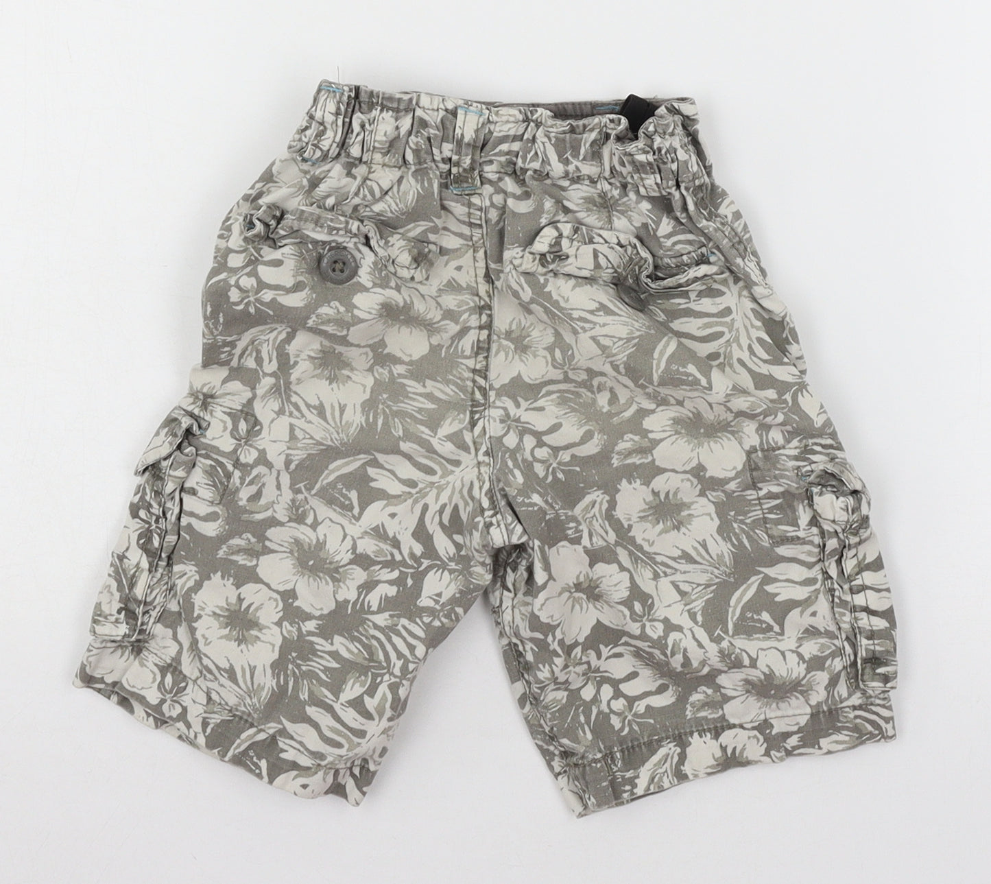 Cherokee Boys Grey Floral  Sweat Shorts Size 5-6 Years