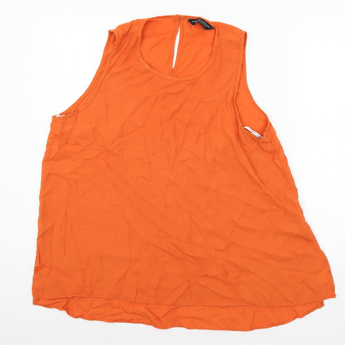 Dorothy Perkins Womens Orange   Basic Blouse Size 12