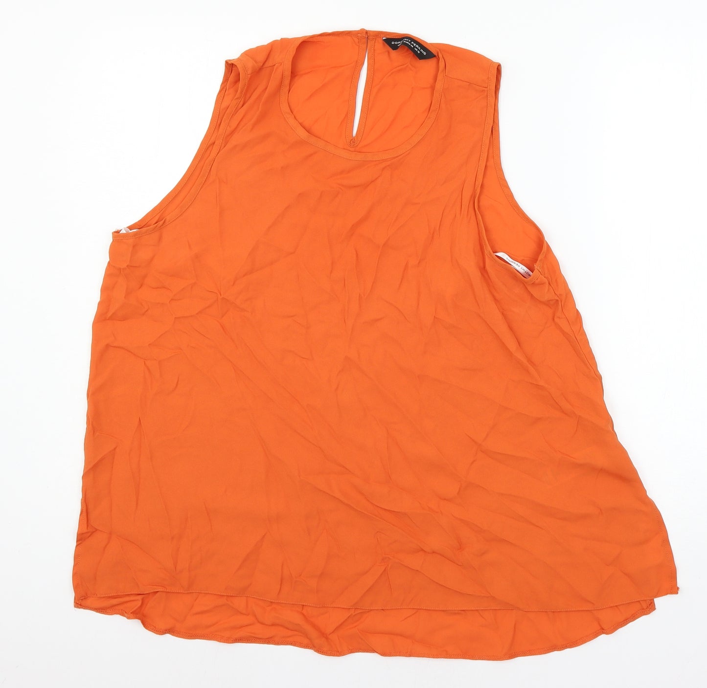 Dorothy Perkins Womens Orange   Basic Blouse Size 12