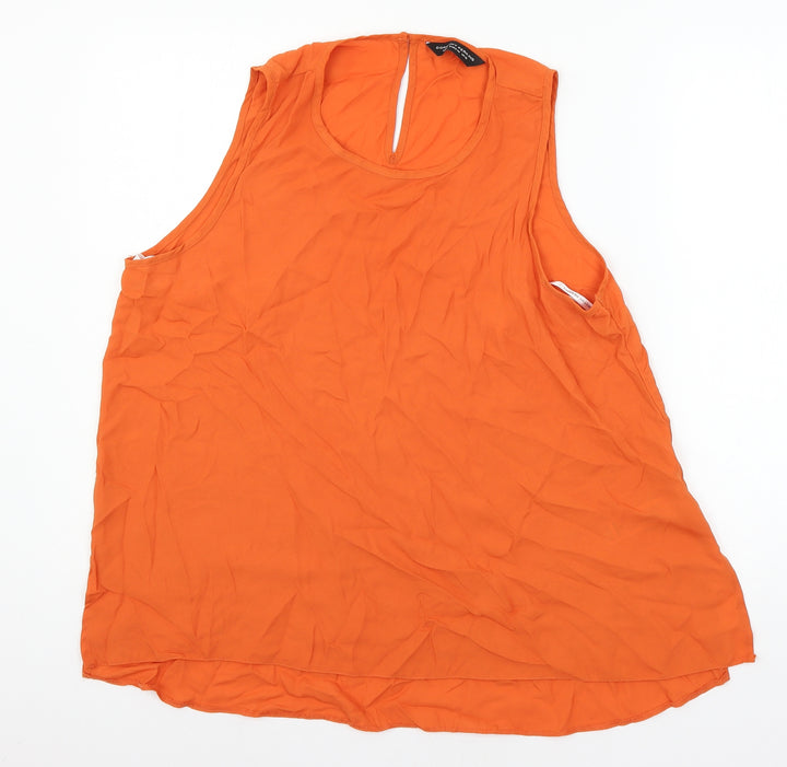 Dorothy Perkins Womens Orange   Basic Blouse Size 12