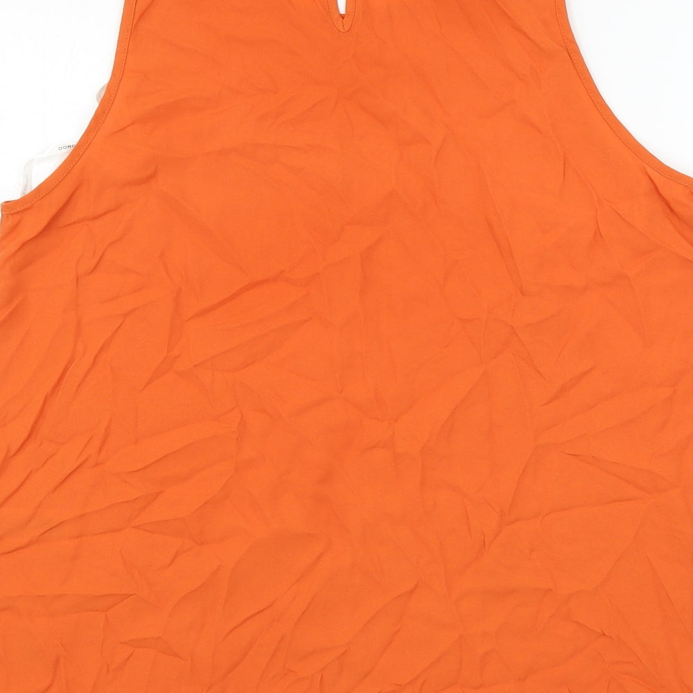 Dorothy Perkins Womens Orange   Basic Blouse Size 12