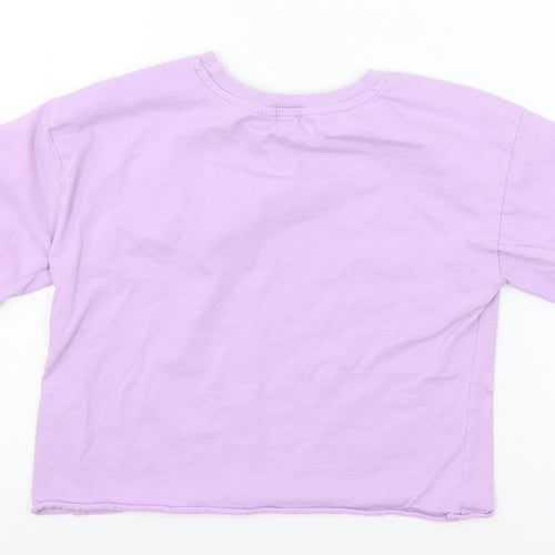 Miss E-vie Girls Purple  Jersey Basic T-Shirt Size 11-12 Years  - Amour