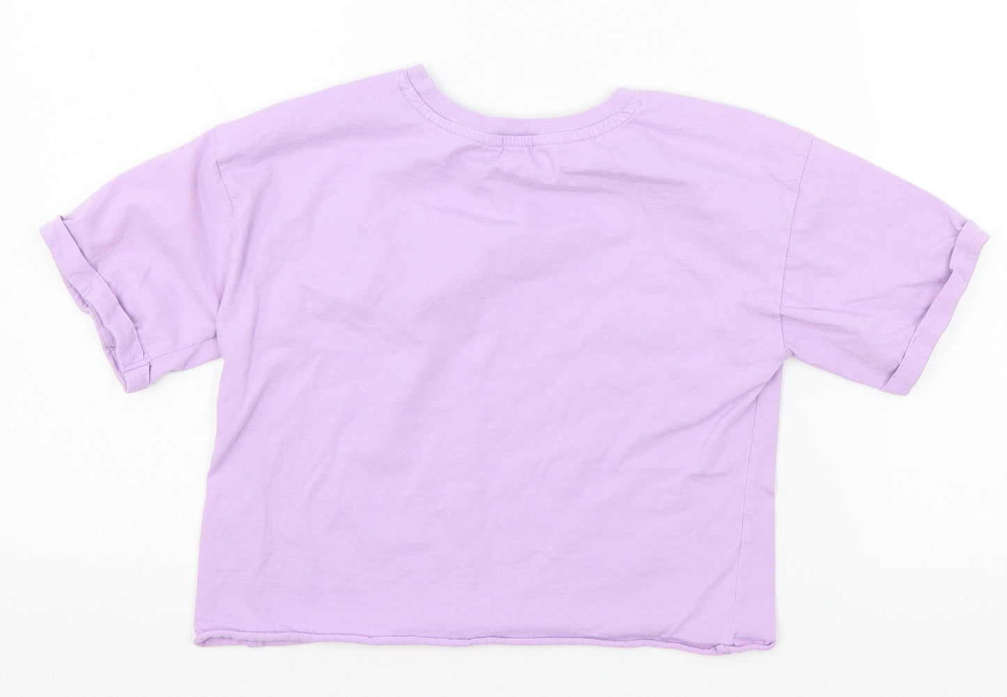 Miss E-vie Girls Purple  Jersey Basic T-Shirt Size 11-12 Years  - Amour