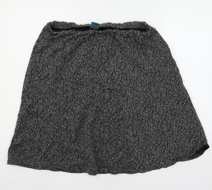 Amber Womens Grey Knit Flare Skirt Size 18