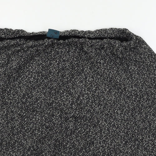 Amber Womens Grey  Knit Flare Skirt Size 18