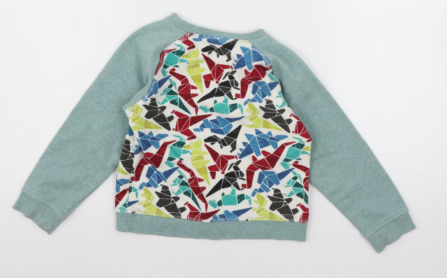Mini Club Boys Multicoloured Geometric Jersey Pullover Sweatshirt Size 5-6 Years