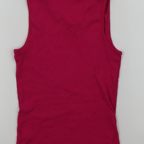 George Girls Pink Colourblock  Basic T-Shirt Size 10-11 Years