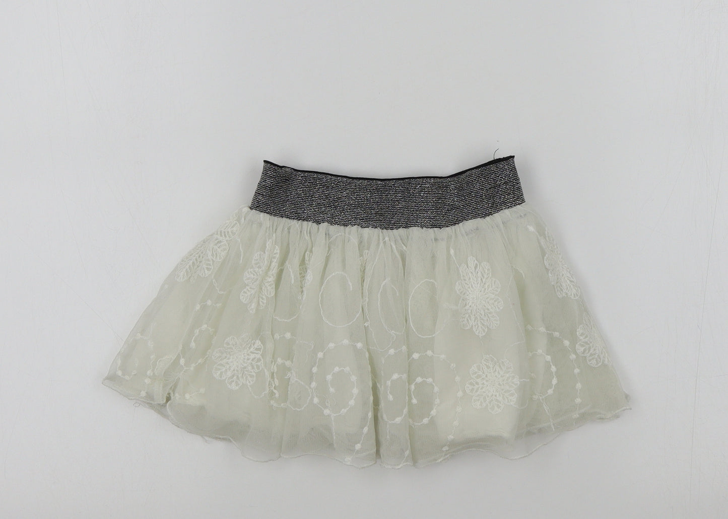 Girl2Girl Girls White Colourblock  Flare Skirt Size 2-3 Years