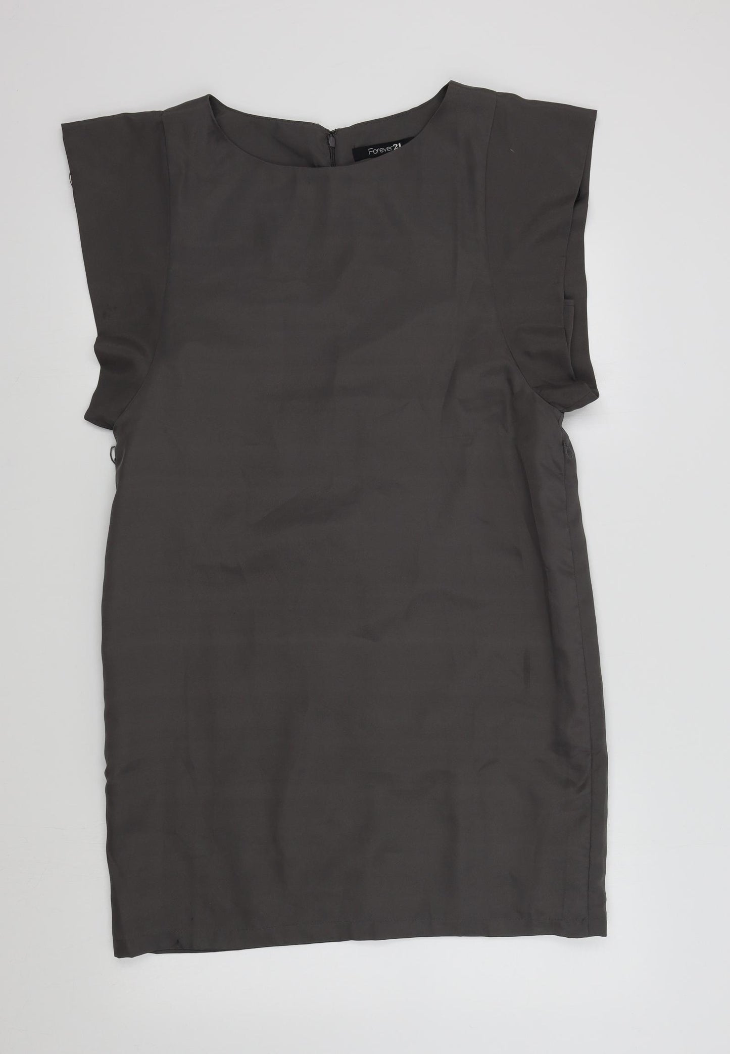 FOREVER 21 Womens Grey Colourblock  A-Line  Size L
