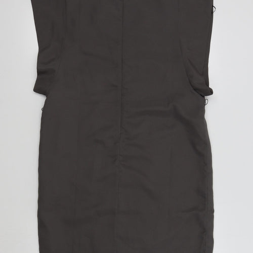 FOREVER 21 Womens Grey Colourblock  A-Line  Size L