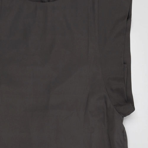 FOREVER 21 Womens Grey Colourblock  A-Line  Size L