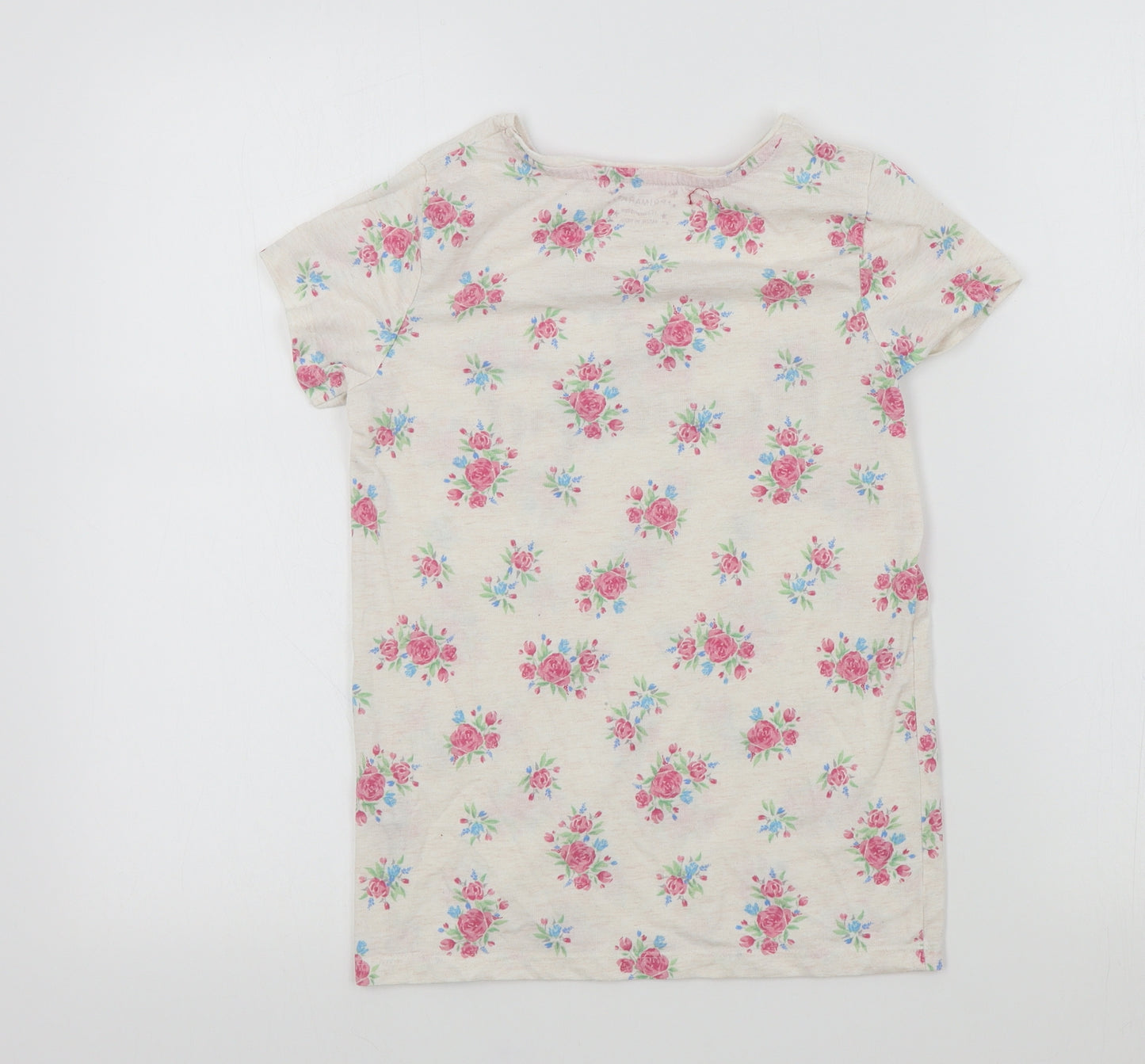 Primark Girls Pink Floral  Basic T-Shirt Size 11-12 Years