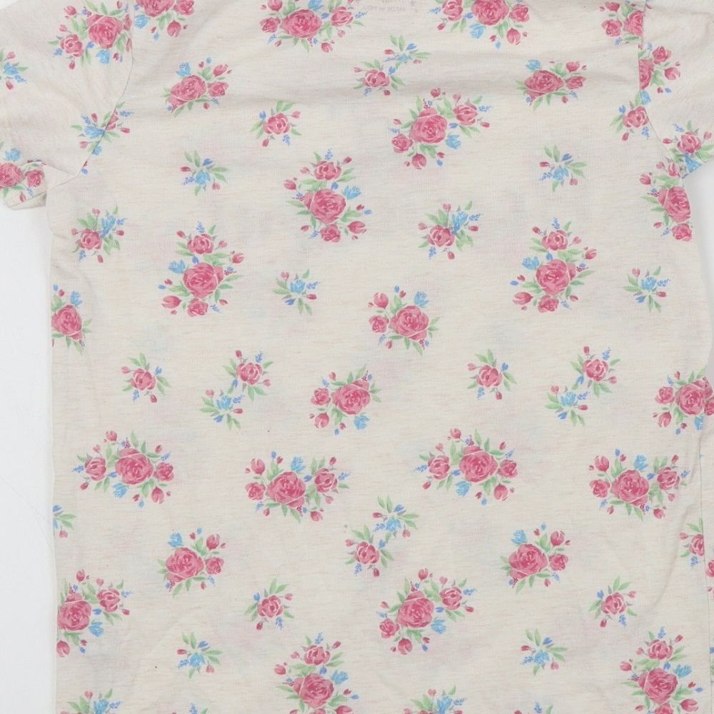 Primark Girls Pink Floral  Basic T-Shirt Size 11-12 Years