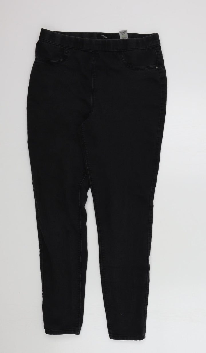 Denim Womens Black Skinny Jeans Size 12 L26 in