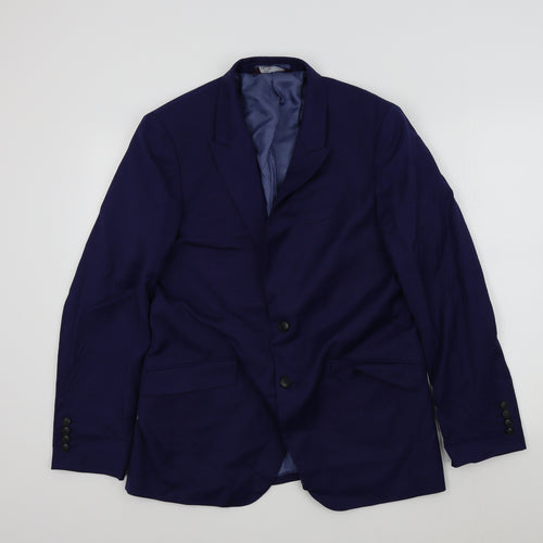 M&S Mens Blue   Jacket Suit Jacket Size 40