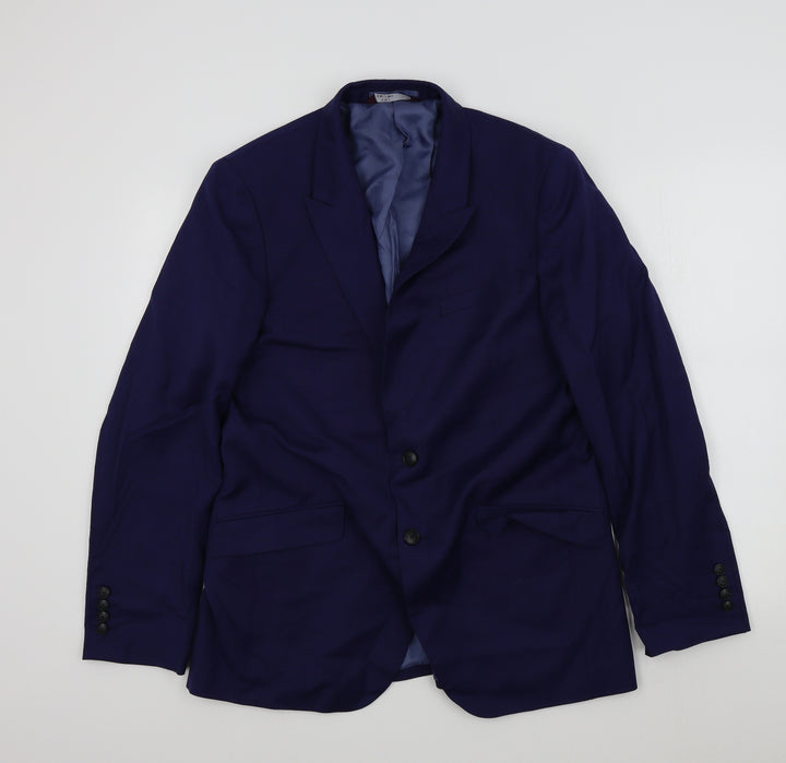 M&S Mens Blue   Jacket Suit Jacket Size 40