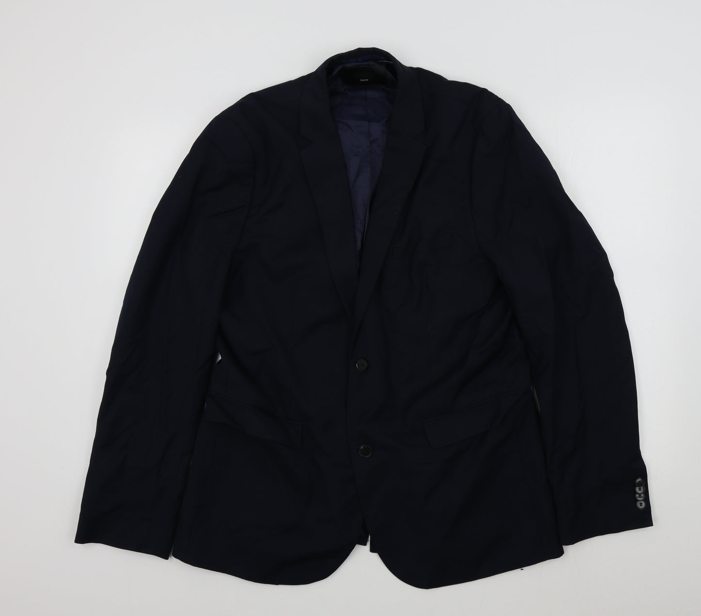 H&M Mens Blue   Jacket Blazer Size 44