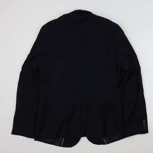 H&M Mens Blue   Jacket Blazer Size 44