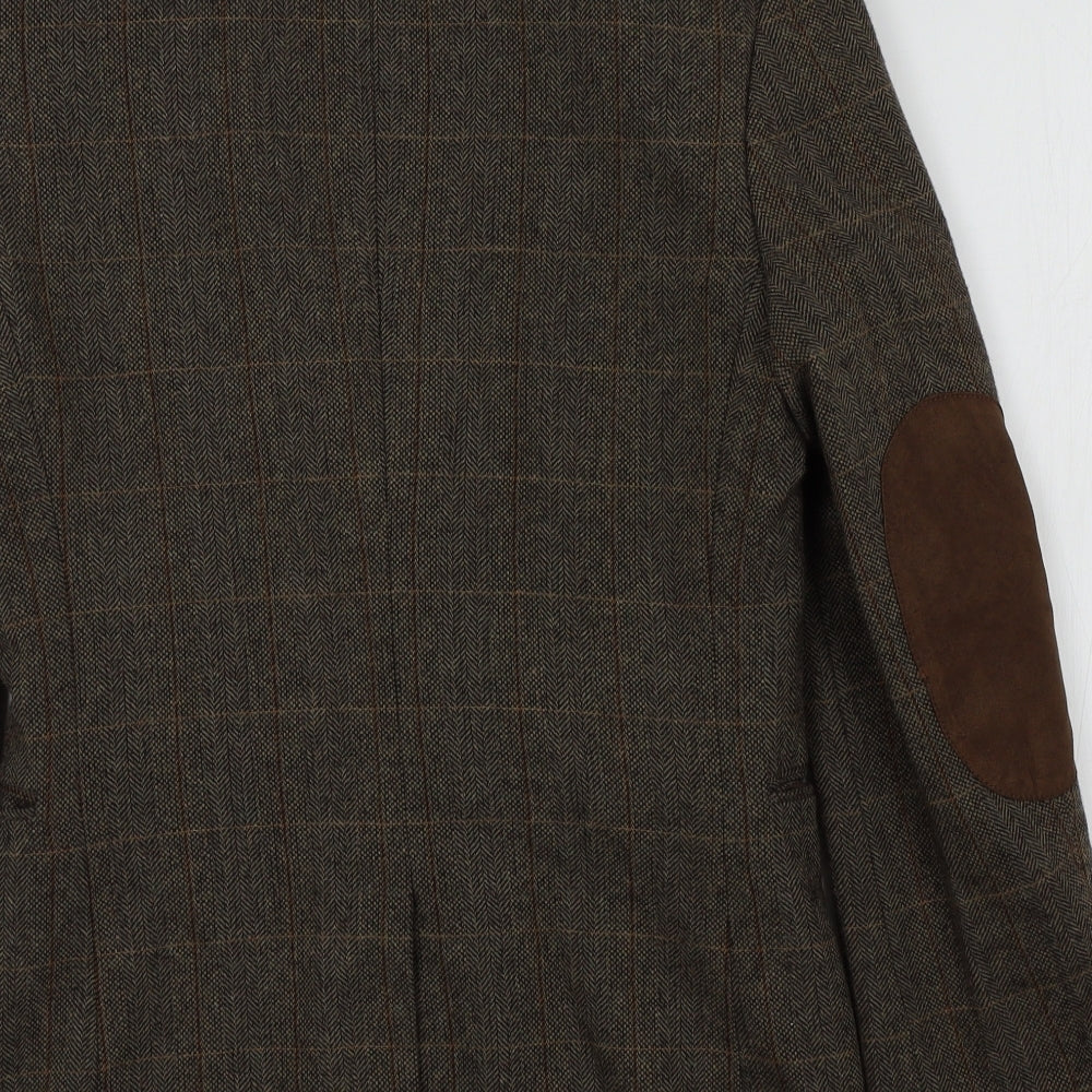 Cedar Wood State Womens Brown Colourblock  Jacket Blazer Size XS