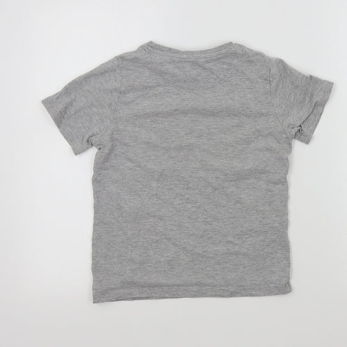 M&S Boys Grey Colourblock   Pyjama Top Size 8-9 Years