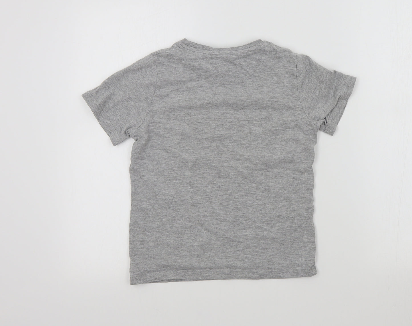 M&S Boys Grey Colourblock   Pyjama Top Size 8-9 Years