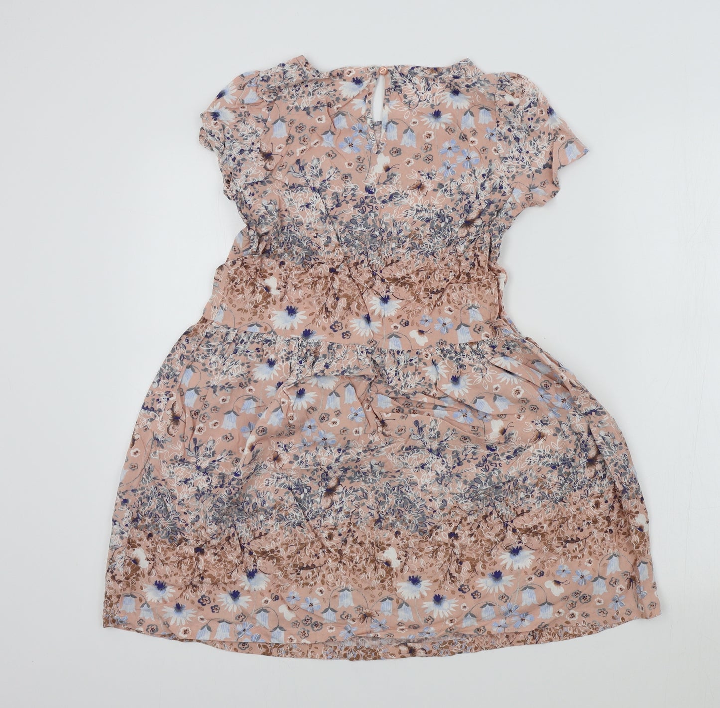 NEXT Girls Pink Floral  Fit & Flare  Size 10 Years